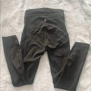 lululemon olive green leggings (Size 0)